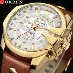 Men Luxury Brand CURREN New Fashion Casual Sports Watches Modern Design