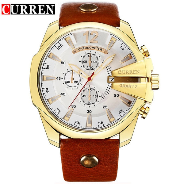 Men Luxury Brand CURREN New Fashion Casual Sports Watches Modern Design