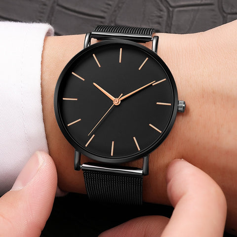 Montre Femme Modern Fashion Reloj Mujer Black Quartz Watch