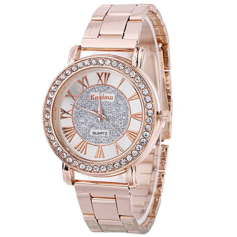 Diamond-inserted Large Watch Disk For Women's Alloy Watches